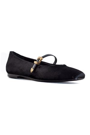 Black calf hair Grisal ballerina ROBERTO FESTA | GRISALNERO
